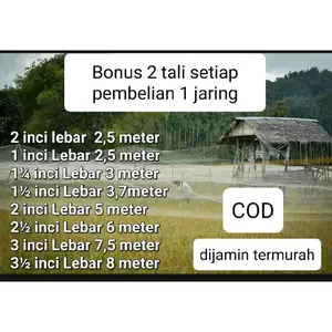 Bonus 2 tali jaring burung, jaring padi , jaring pikat, senar 012 ukuran lengkap tinggal pilih