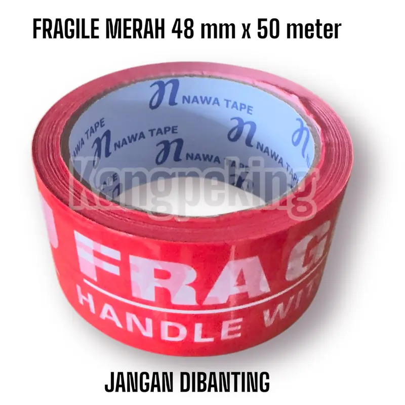 Lakban Fragile Merah Murah Jangan Dibanting printing security seal 3