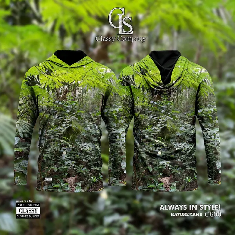 Classy Company | Hoodie Shirt | Baju Natural Camo, Pakaian Para Hunter & Memburu High Premium Quality Motif Outdoor  Kombinasi Pria Distro Hoodies & Sweaters 1