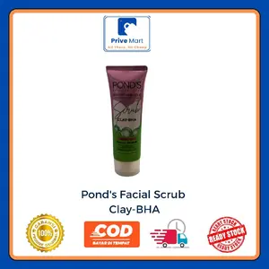 Pond's Bright Miracle Ultimate Pore Clear - Scrub Clay-BHA/Facial Scrub - 50g Prive Mart