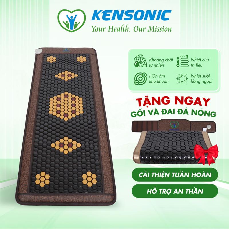 Nệm massage Đá Nóng Kensonic 60x150cm điều hòa thân nhiệt, giảm tê lạnh tay chân, các triệu chứng tiểu nhắt, tiểu đêm