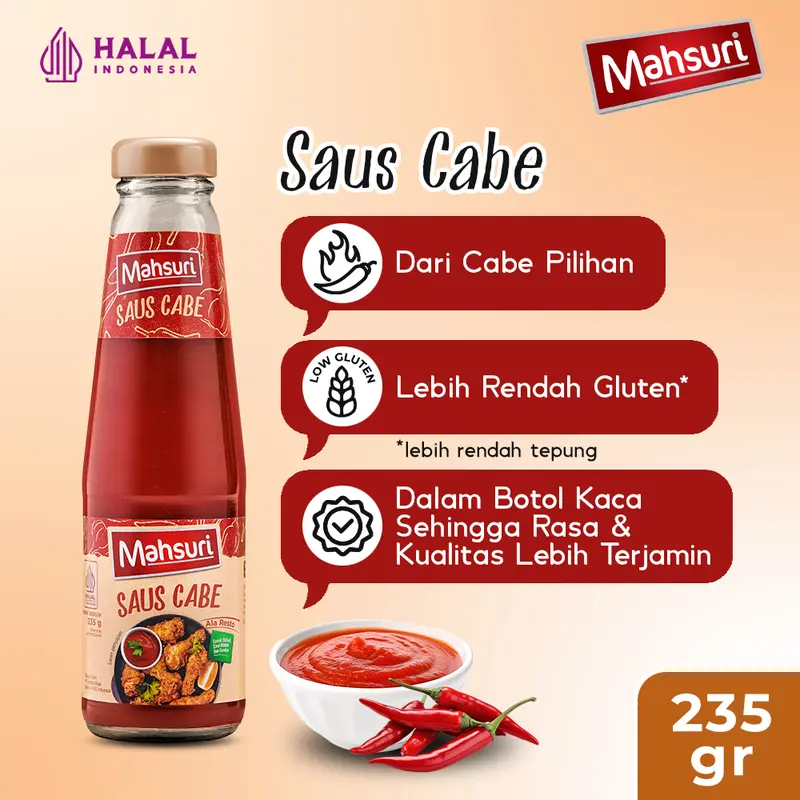Mahsuri Saus Cabe 235 gram - Masakan 0