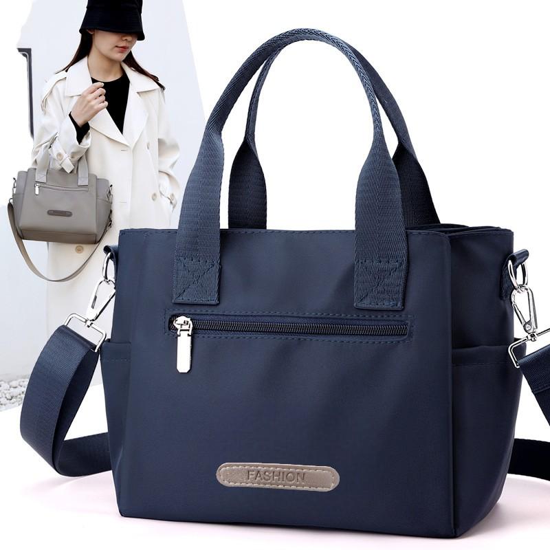 [BG51] กระเป๋าสะพายข้าง 8 ช่องการใช้งาน กระเป๋าสะพายไหล่ แฟชั่นผู้หญิง ผ้าไนล่อน มีซิป มีซับในอย่างด