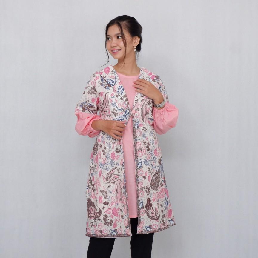 New Pertiwi Ori Tunik Batik Solo Katun Muslim