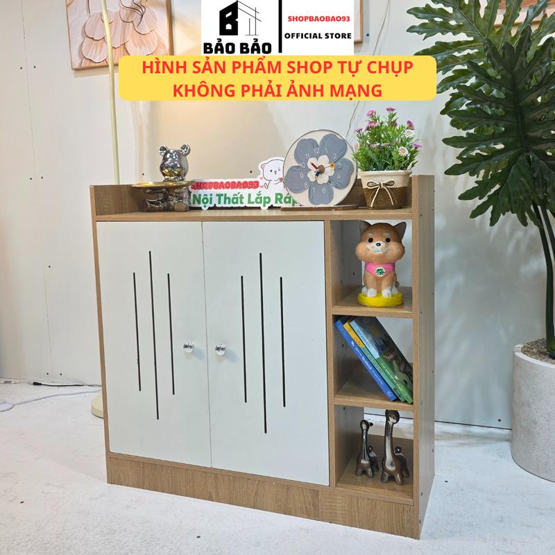  Tủ giày gỗ tủ gỗ đựng đồ đa năng chất liệu gỗ MDF phong cách tối giản - BM01 