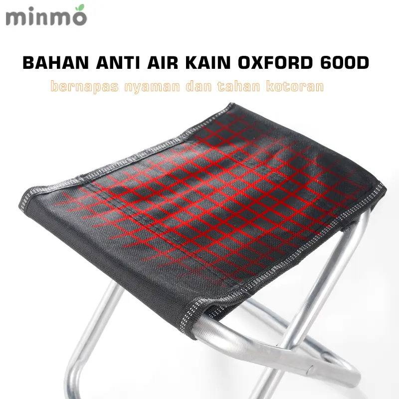minmo Portable Kursi Lipat/Kursi Lipat Kecil/Terlipat Penuh Kursi/Outdoor Kursi Lipat/Mini Bangku Lipat Camping/Outdoor Kursi Mancing Lipat Mini lantoo  lipat 3