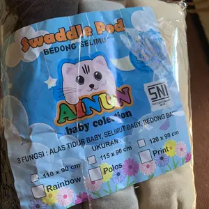 Bedong Bayi Pernel Bayi Bungkus Bayi Alas Tidur Bayi Selimut Bayi Jumbo Ukuran 110x90 Cm dengan Perlak Isi 3 Pcs Kasur Waterproof
