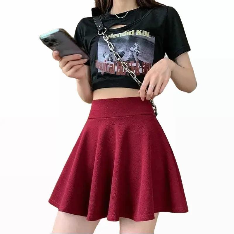 R0K MINI SENAM SKIRT FLARE ROK WANITA SCUBA PREMIUM korea - Shop ...