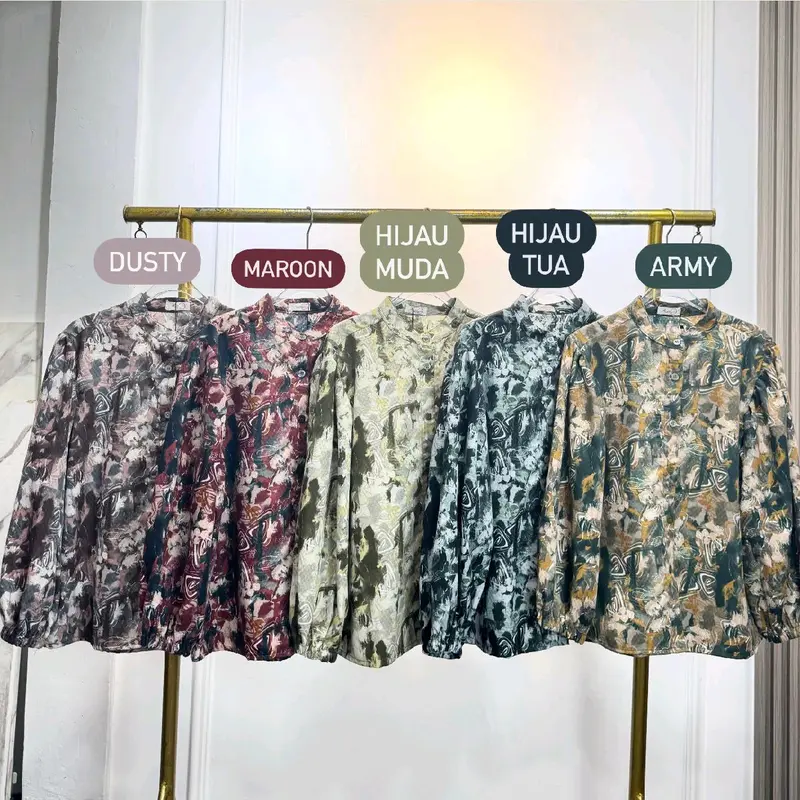 Atasan Blouse Tangan Balon premium 2