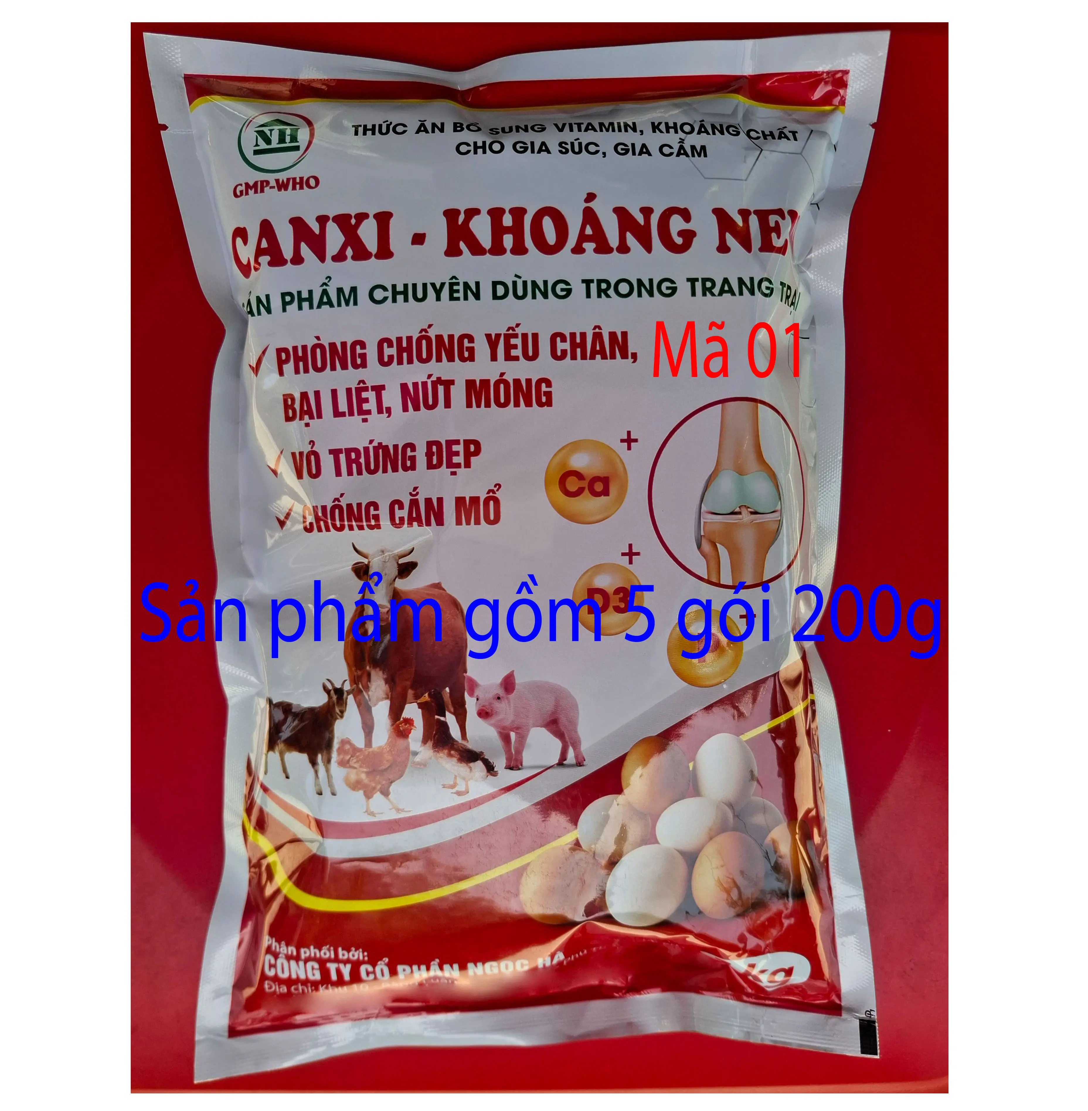 1  gói CANXI KHOÁNG 1kg Dạng bột uống Phòng chống yếu chân, bại liệt, nứt móng, vỏ trứng đẹp chuyên dùng cho gia súc, gia cầm, gà đá, gà chọi, chim cảnh
