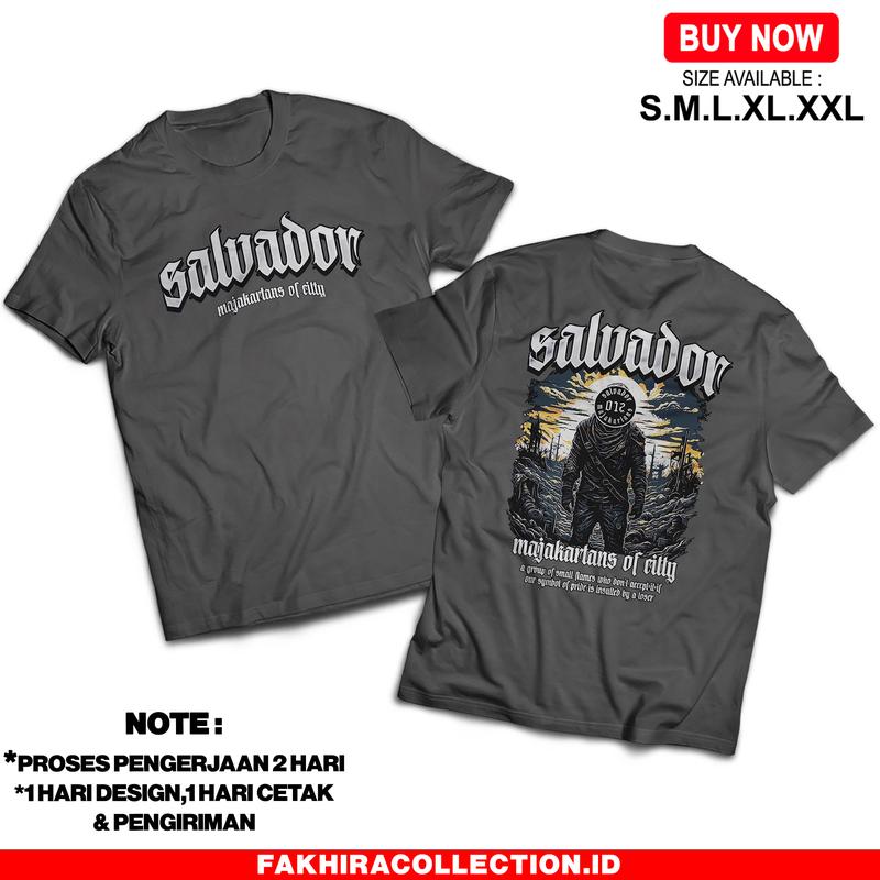 Kaos Salvador Majakartans Of City - Baju Distro Viral - Nyaman dan adem Unisex 4