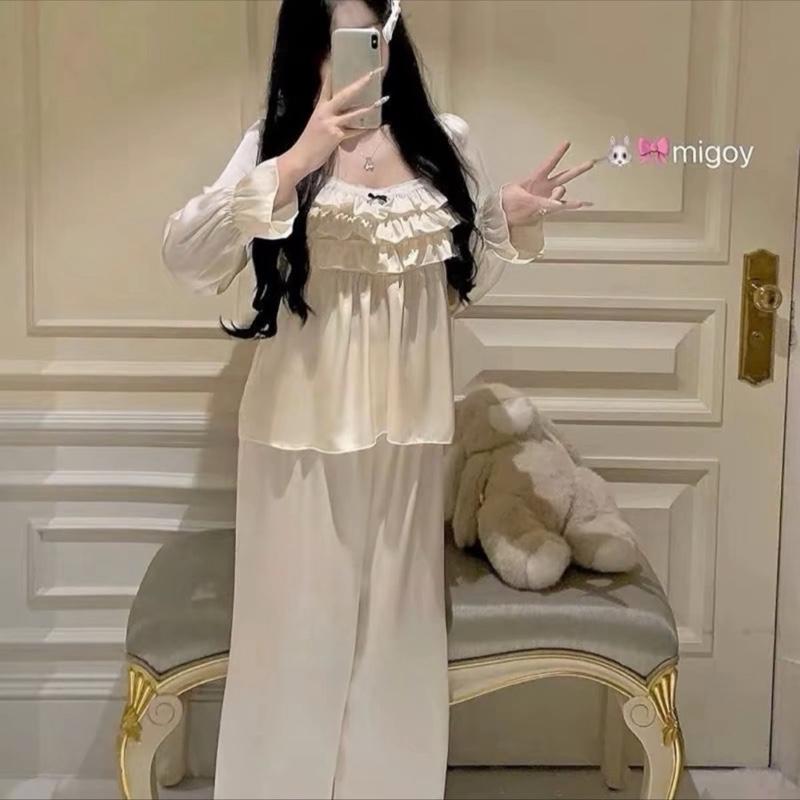  Đồ Ngủ MiTi tầng nơ phối ren lụa 