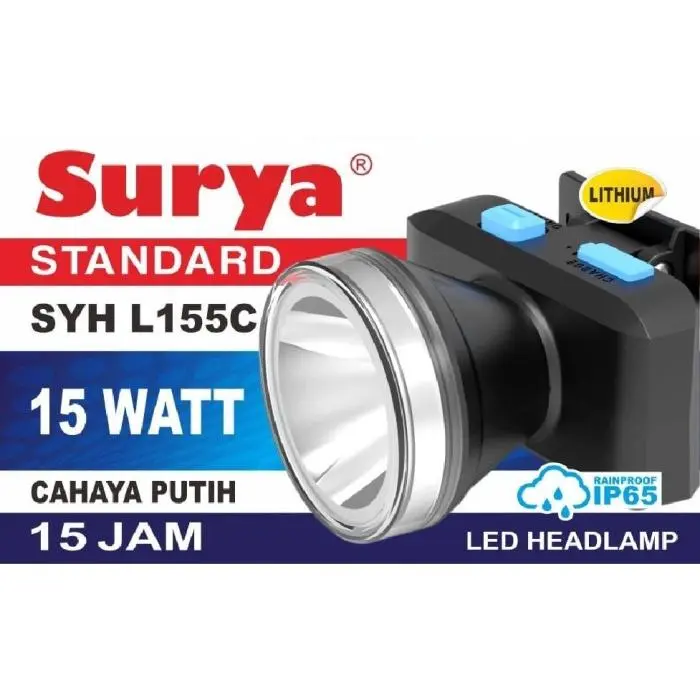 Senter Kepala LED SURYA SYH L155C 15W 15 Watt Headlamp SURYA SYHL155C