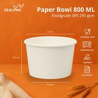 Gambar SEALPAK Paper Bowl Mangkok Kertas Tebal Food Grade | ISI 50 Pcs | 650 ml 800 ml 1000 ml | Polos - 650 ml, Tanpa Tutup dari SEALPAK Kota Administrasi Jakarta Pusat 3 Tokopedia