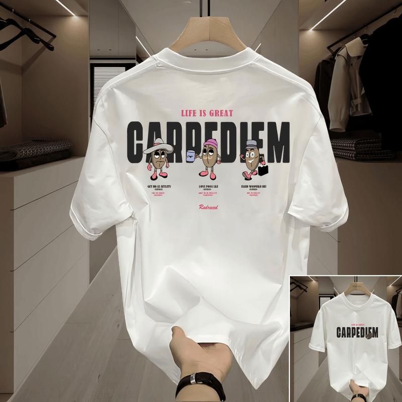Product Introduction of Áo thun nam nữ cổ tròn mới xu hướng mùa hè tay ngắn dáng rộng 100% cotton, áo thun in hình âm nhạc, quần áo nặng nề cỡ lớn cho cặp đôi cao cấp mùa hè H-1379. 8