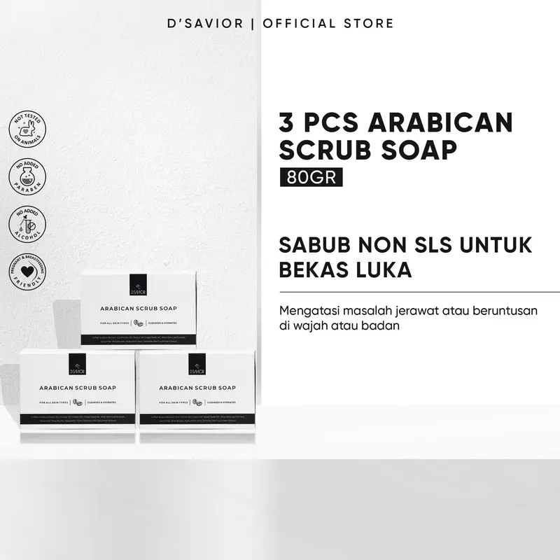 GET 3 Arabican Scrub Soap D'Savior - (Special Live Only) 1