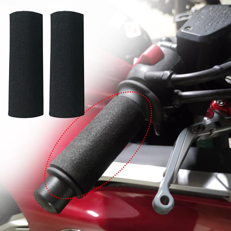 Motorcycle Bicycle Slip-on Foam Anti Vibration Comfort Handlebar ...
