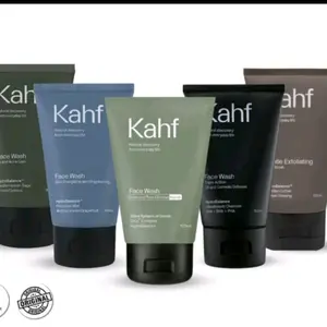 KAHF FACIAL WASH 100 ML sabun wajah cowok salicylic acid, niacinamide, AHA bha teranamic acid , centella