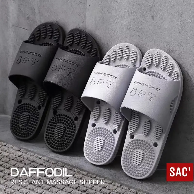 𝙎𝘼𝘾' DAFFODIL Massage Slipper Sandal Rumah Pria Wanita Slop Sendal Refleksi