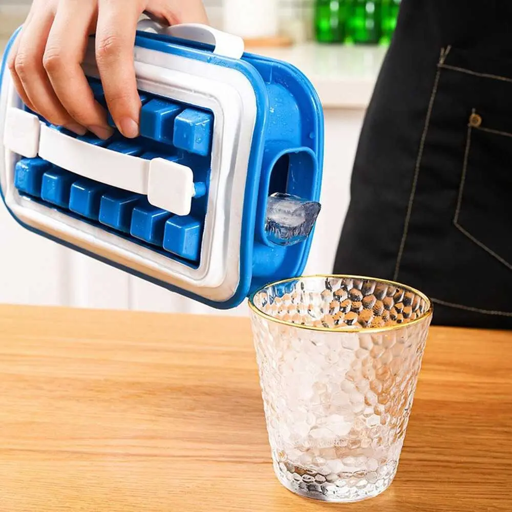 Cetakan Es Batu Kotak Botol 18 Grid Ice Cube Mold