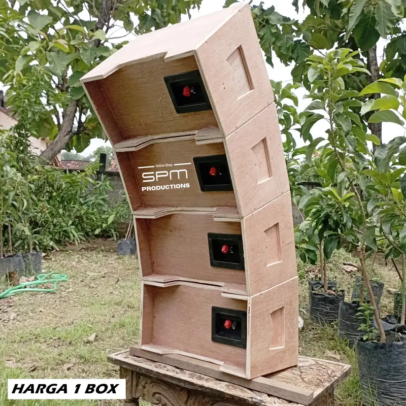 PAKET 1 Box Speaker Line Array 6 inch isi Speaker ACR 660 dan Tweeter Audax AX65 4