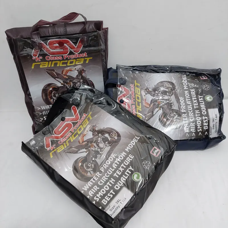 [BISA COD] JAS HUJAN ASV KARET "A" CLASS ORIGINAL With Flashlight S Raincoats With Pedal 1