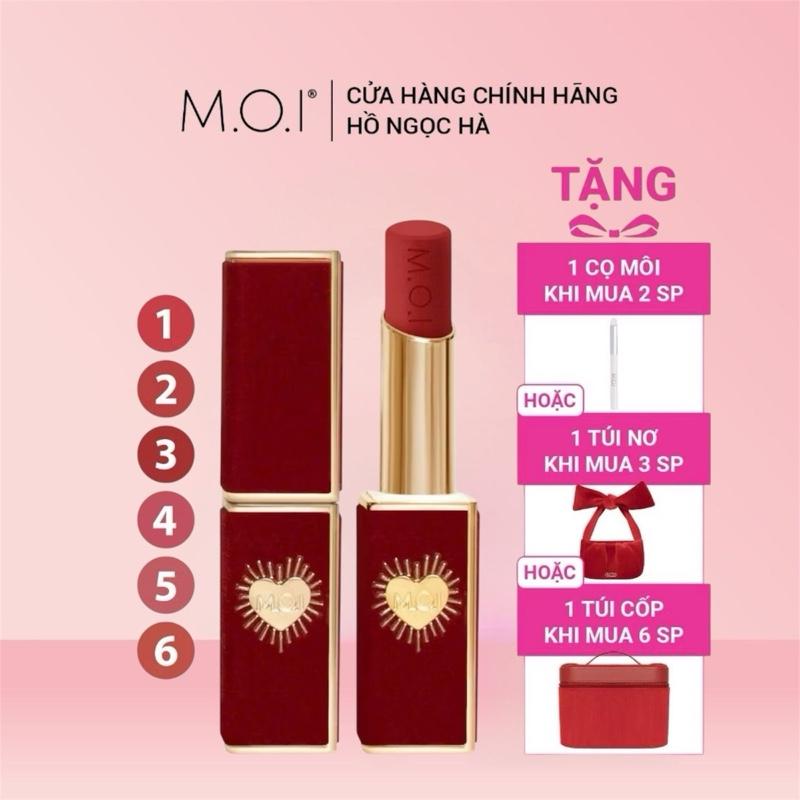 Mua son tặng quà Kèm quà Son thỏi cao cấp M.O.I Queen Of Rose 2.7g Nữ Mỹ Phẩm Cosmetic Trang Điểm Women Son Môi Son Kem sonthỏilì lâutrôi juicy last