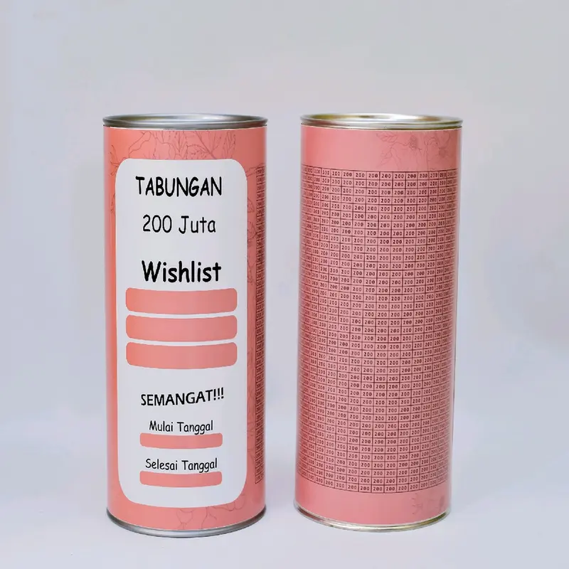 Celengan Jumbo Target 200 juta XL 200k Permanen Buka tutup karakter Wislis murah 0