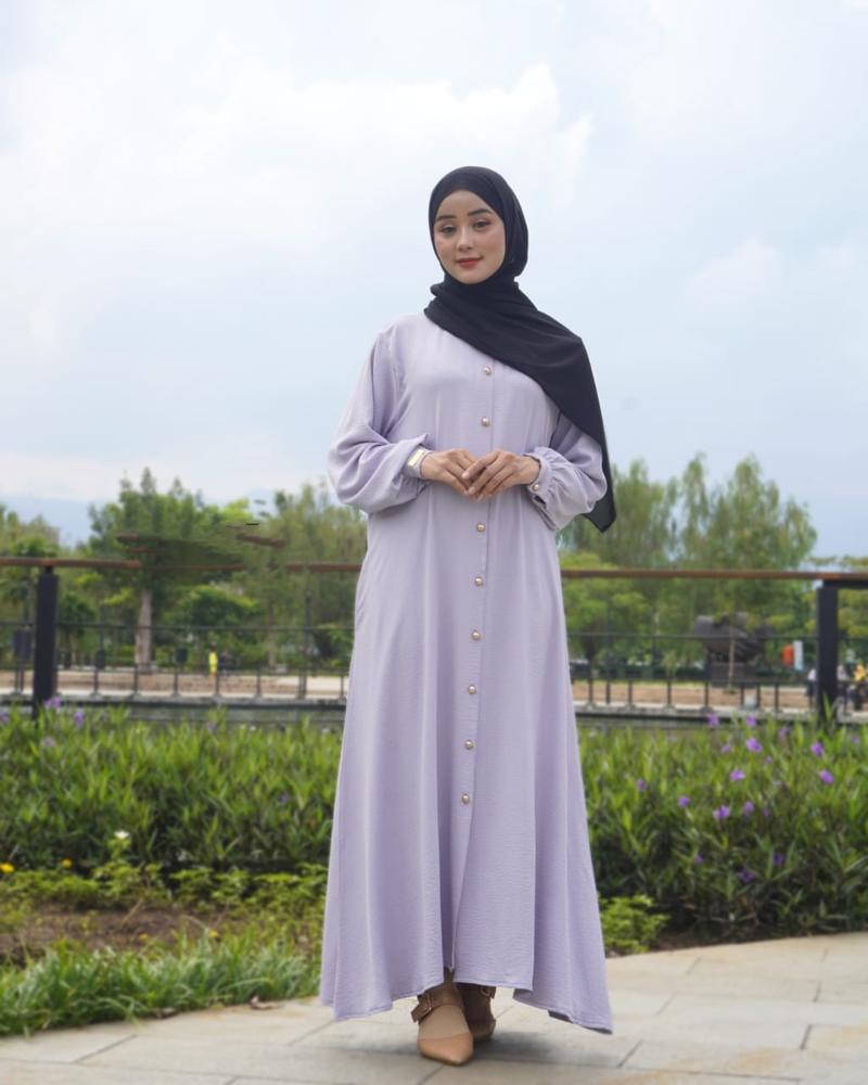 Product Introduction of Bella Dress Pesta Wanita Kondangan Terbaru 2024 Gamis Simpel Kekinian Bahan Airflow 3