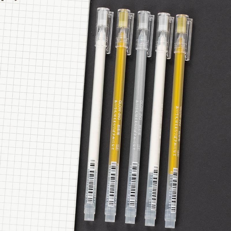 Bút Gel Màu Bạc Bạch Kim 3 Cái / lốc, Bút Vẽ Phác Thảo, Bút Đánh Dấu Nghệ Thuật, Thích Hợp Cho Thiết Kế, Truyện Tranh Và Tranh Manga, Đồ Dùng Vẽ Tranh