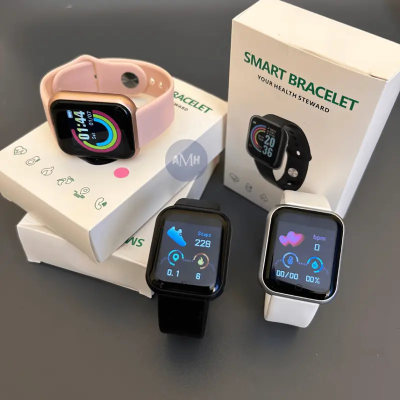 Smartwatch wanita Y68 Smart watch Y68 Waterproof smartwatch Bluetooth Fitness Tracker Musik Watch y68 Smartband Y68 Smart band 5