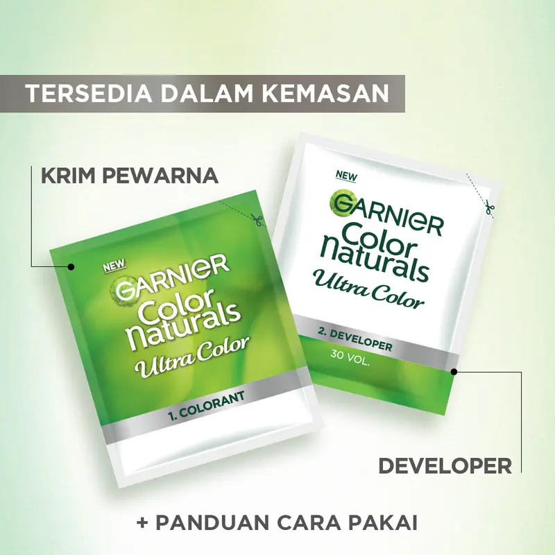 Garnier Color Naturals - VIRAL TIKTOK Cat Rambut isi 4 sachet (BISA MIX LEBIH HEMAT) - Semir rambut - Pewarna rambut - lebih murah 6