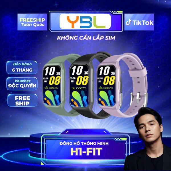 YBL X MR.THAI_TIGER Vòng Đeo Tay Thông Minh H1 Fit 1.45inch Nhận Thông Báo Tin Nhắn Nghe Gọi 2 Chiều Theo Dõi Bài Tập Nghe Nhạc Theo Dõi Nhịp Tim Giấc Ngủ Thời Trang