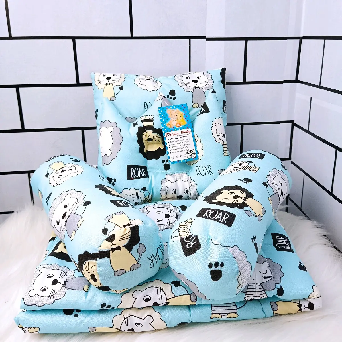 BADCOVER / SELIMUT BAYI SET BANTAL GULING BERMOTIF LUCU Bedcover Perlengkapan Tidur Newborn
