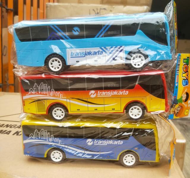 Product Introduction of Mainan Anak Mobil Bus way transjakarta Roda Plastik 1