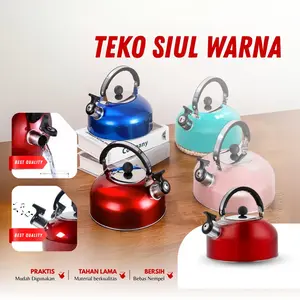 Teko Siul Untuk Pemanas Air Ukuran 3 Liter Bahan Stainless Awet Mudah Digunakan