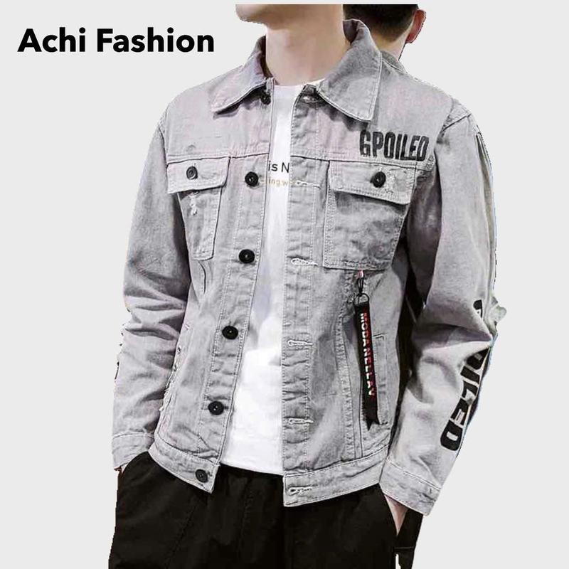   GP thật  Áo khoác  nam ngoài Kaki trắng GP 2412 form rộng 40-75kg Achi Fashion Jean Menswear 