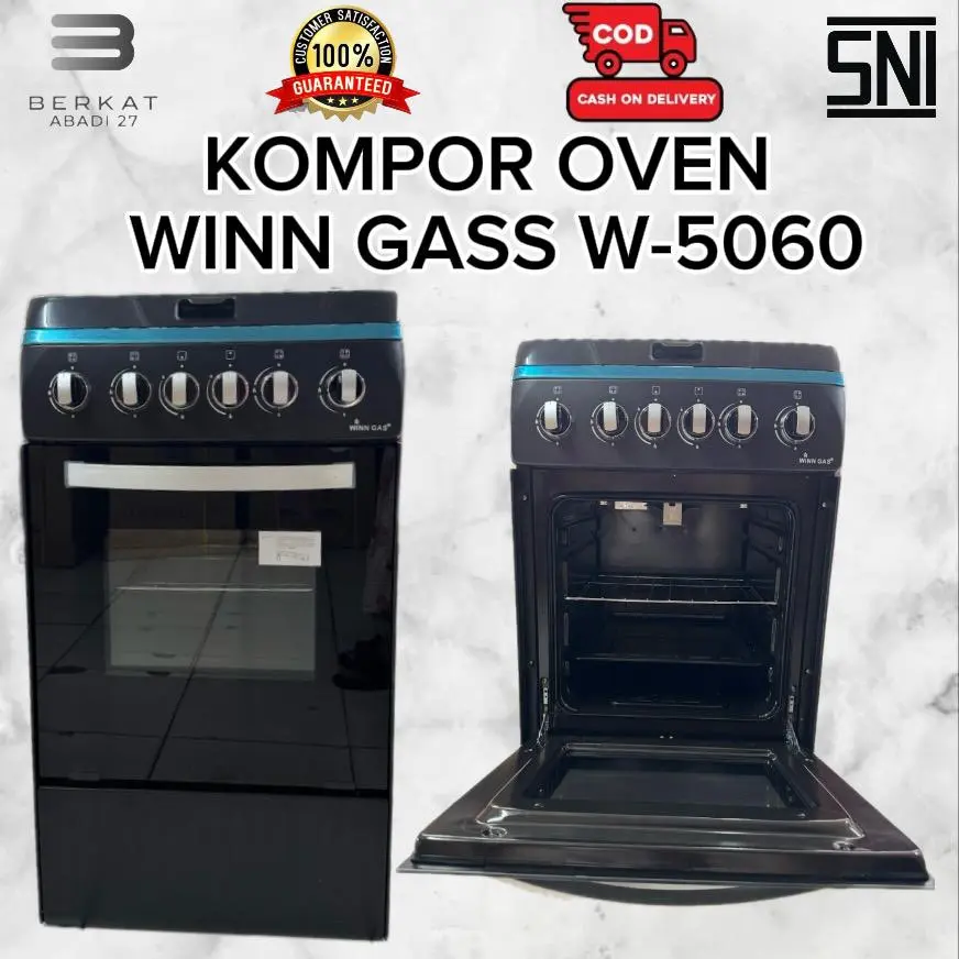 KOMPOR OVEN WINN 5060/KOMPOR OVEN WINN W-5090 4 TUNGKU OVEN GRILL 70L FREESTANDING LPG PREMIUM