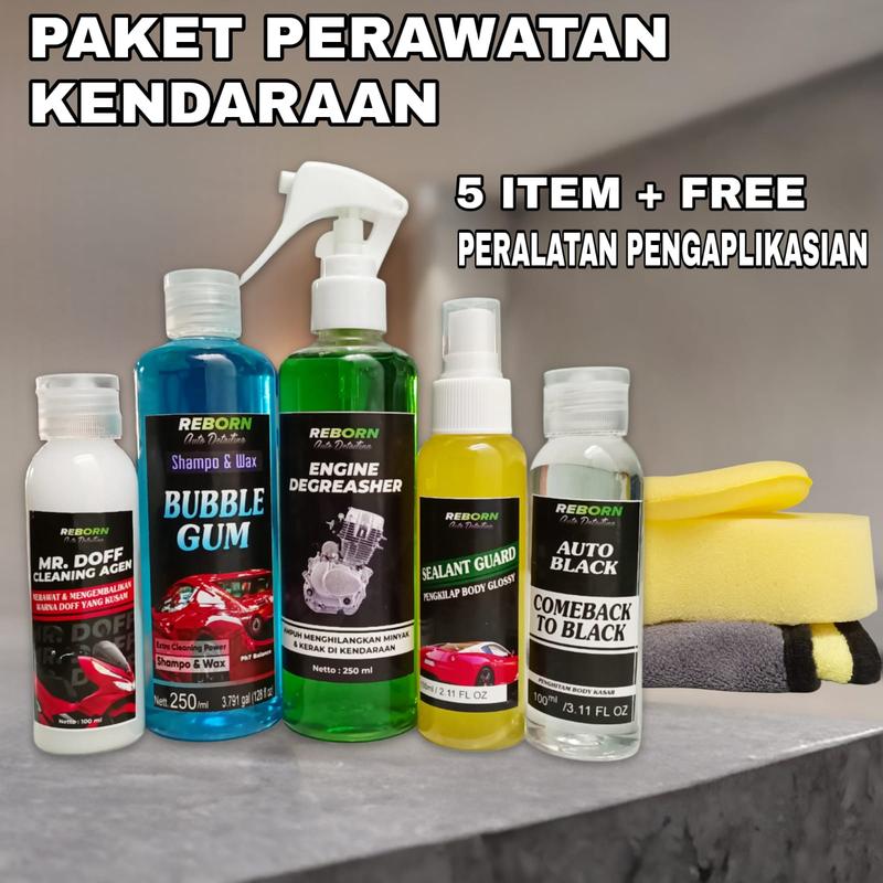 Product Introduction of Paket Lengkap Perawatan Kendaraan Bubble Gum Paket Cuci Perawatan Kendaraan Motor Dan Mobil 31
