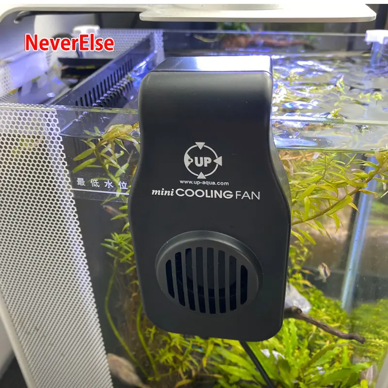 Low noise aquarium chiller, silent cooling fan hanging on fishtank cooler, Adjust controller air flow, Clip fixed, aquarium usb charging cooling fan, temperature fast cooling, water cooling chiller for mini fishtank turtletank pond, aquarium accessory