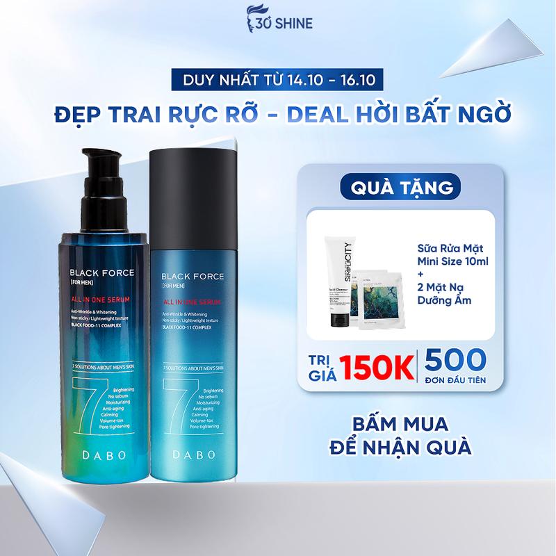 Serum dưỡng da cho nam Black Force Serum 7IN1 For Men 120ml 30shinestore Skincare Tẩy Trang nam gioi Dr.FORSKIN Dưỡng Trắng Mờ Thâm