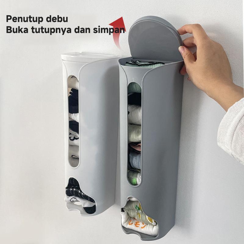 [Waktu terbatas dan gratis ongkos kirim]【Kotak penyimpanan multifungsi】+【 kotak penyimpanan pakaian dalam】+【kotak penyimpanan bebas pukulan yang dipasang di dinding】 2