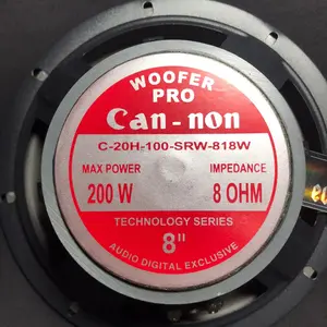 Speaker 8 Inch Cannon Pro Woofer Bass Kuat Suara Jernih Pengalaman Mendengarkan Musik Memuaskan