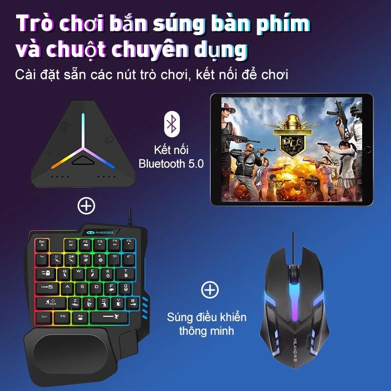 【iOS không thể sử dụng】M1 Pro bộ chuyển đổi chơi game bàn phím chuột Bộ điều hợp trò chơi PUBG Mobile,Free găng 4