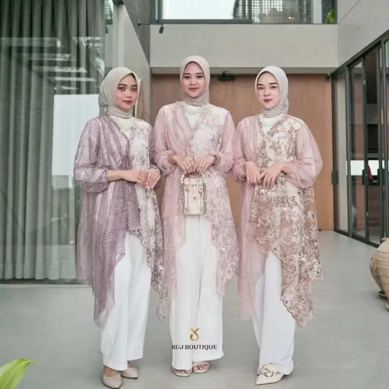 KCJ - LIMITED STOCK Fashion OUTER Batwing Collection Brukat tile Kombinasi