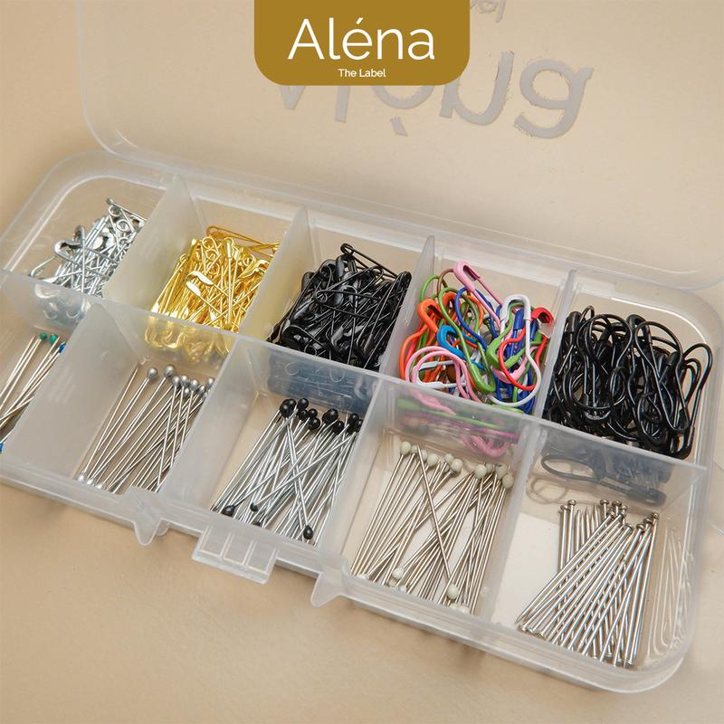 Alena - Paket Lengkap Pentul Peniti 1 Set Anti Ribet | 022 Hijab 1
