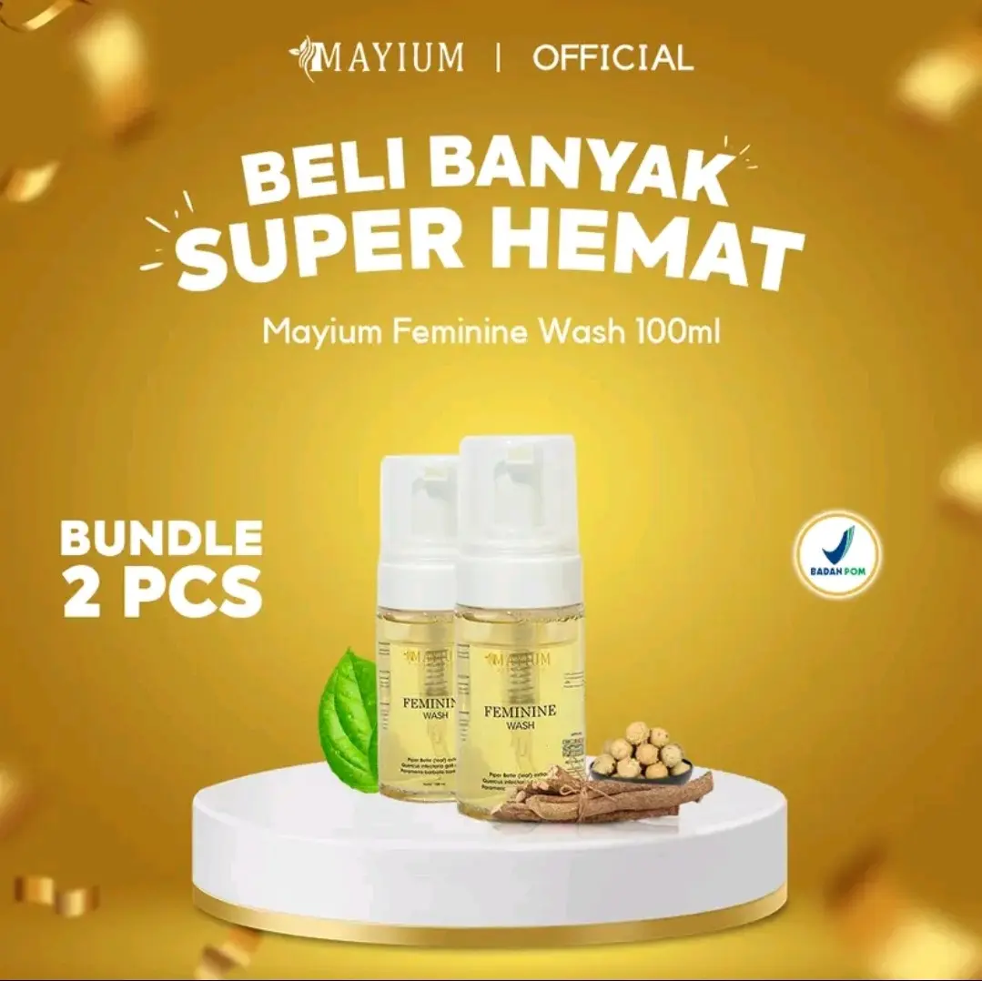 Paket Hemat Special Bundling Twin 2 Bootles - Mayium Feminine Hygiene Wash Sirih 100ml Pembersih Pewangi Area Kewanitaan Untuk Keputihan & Bebas Gatal