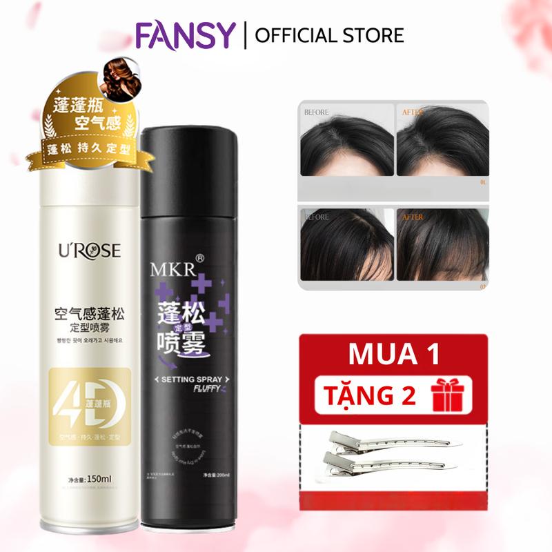 Gôm xịt mềm định hình tóc MKR loại xịn, làm phồng, tạo kiểu tóc và giữ nếp lâu cho cả nam và nữ, dung tích 200ml