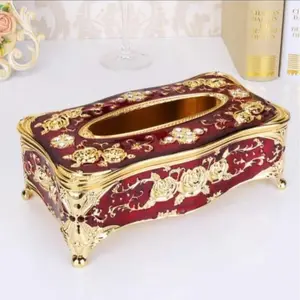 Kotak Tissue Mewah /Tempat Tissue Plastik /Tempat Tissue Motif bunga