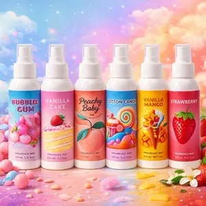 Parfum Anak Wanita Pria 100ml Tahanlama / Parfume BodyMist Botol Plastik Aroma Vanilla Buah Manis Soft